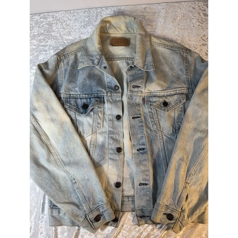 Vintage 1985 Levis Denim‎ Jacket Size 40R Soft Type 3 III Trucker USA 70506-0216